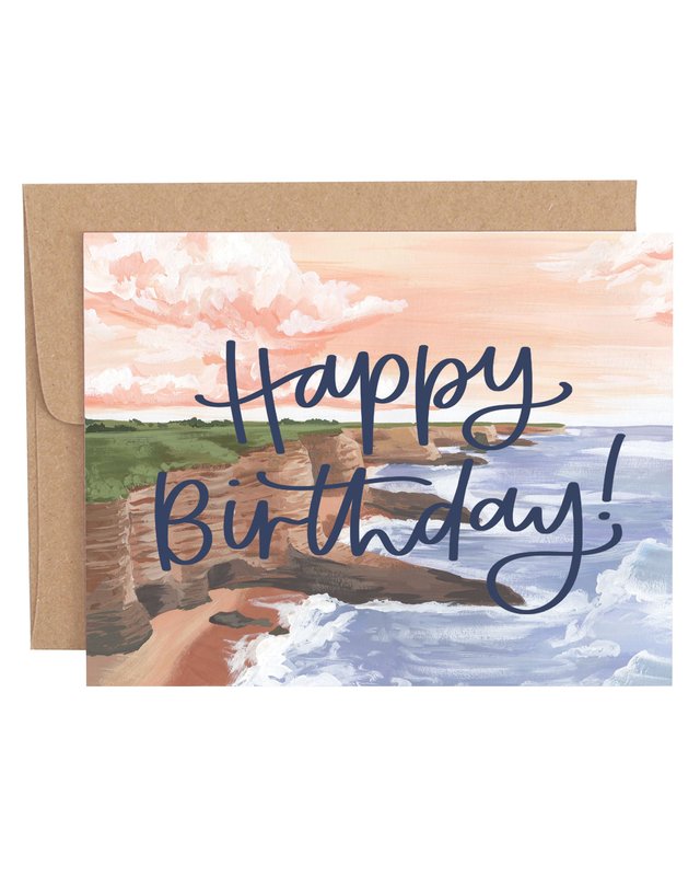 Coastal Birthday Greeting Card, 1 of 1