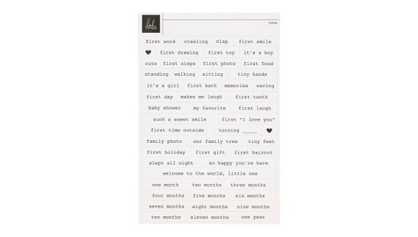 Little Ones 4×6 Wordfetti Sheet, 1 of 2