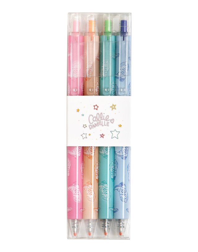 Colorful Western Cowgirl Boots Pen Set, 1 of 3
