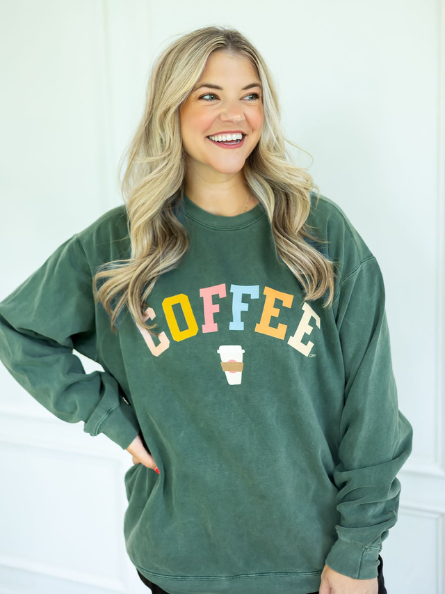 Coffee Sweatshirt - Blue Spruce, 2 of 3