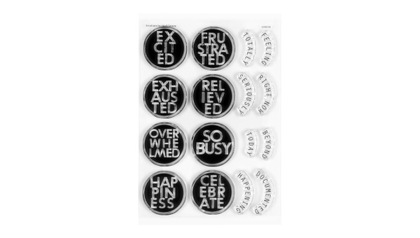 Stamp Set : 4×6 Emotions, 1 of 2