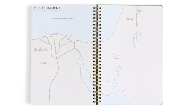 Notebook - Olive with Maps, 5 of 10