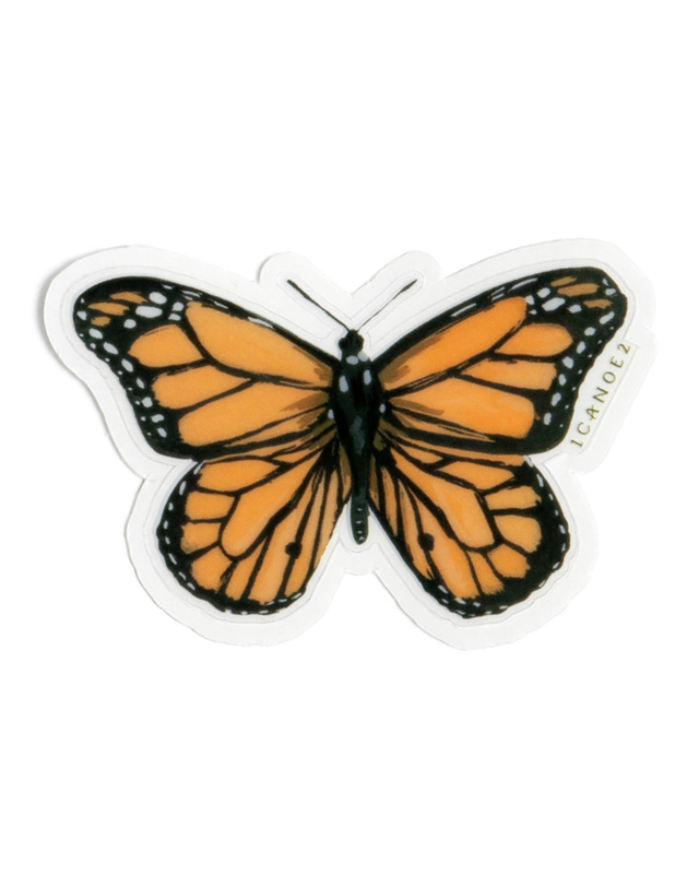 Monarch Butterfly Clear Decal Sticker, 1 of 5