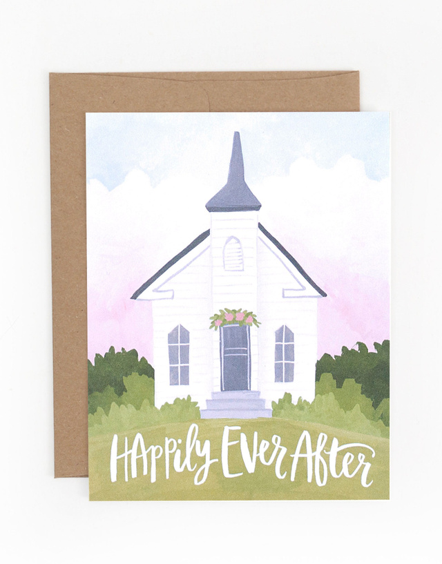 Wedding Chapel Greeting Card, 1 of 1