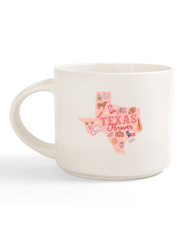 Texas Forever Western Icons Large Ceramic Mug, 1 of 2