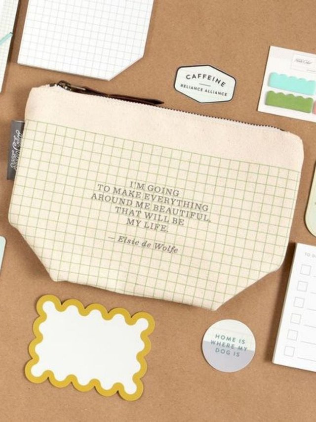 Beautiful Canvas Zip Pouch, 5 of 5