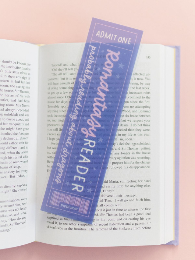 Romantasy Reader Transparent Bookmark, 1 of 2
