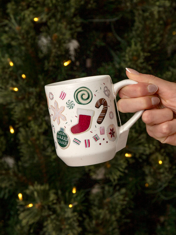 Sweet Holiday Christmas Cookies & Candy 14oz Ceramic Coffee Mug, 2 of 4