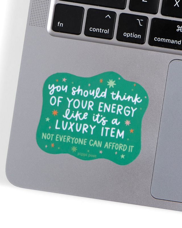 Energy Is A Luxury Item Decal Sticker, 2 of 3