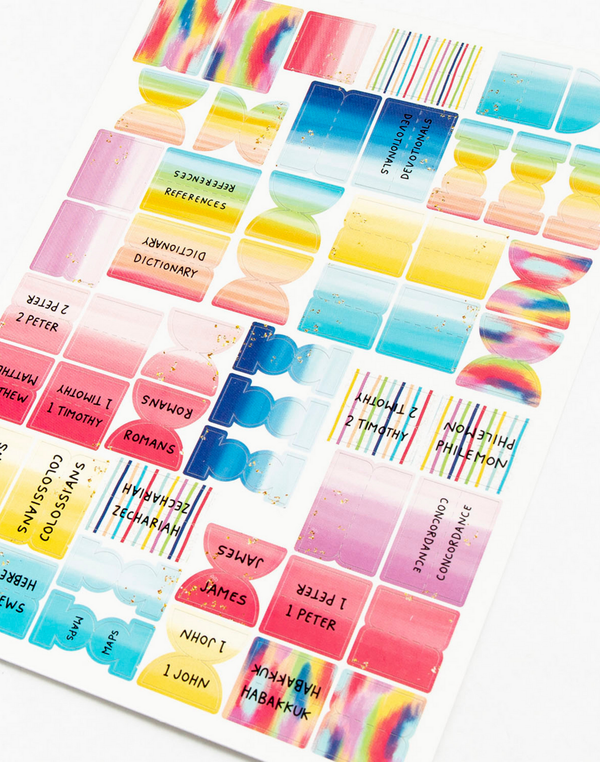 Bible Tabs - Rainbow Patterns, 2 of 3