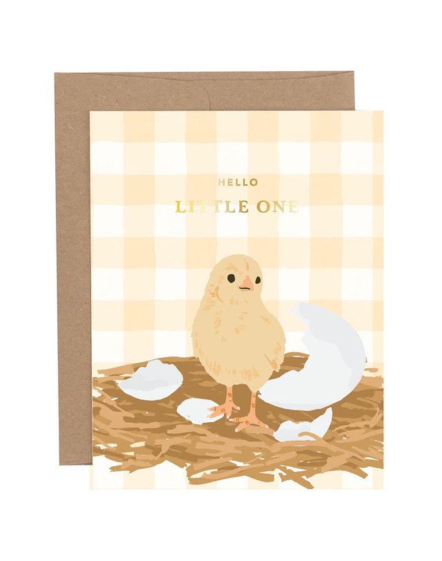 Hello Little One Chick Baby Greeting Card, 2 of 3