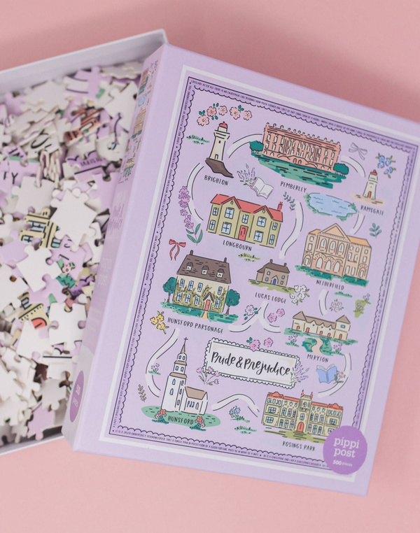 Pride & Prejudice Map - 500 Piece Jigsaw Puzzle, 3 of 8