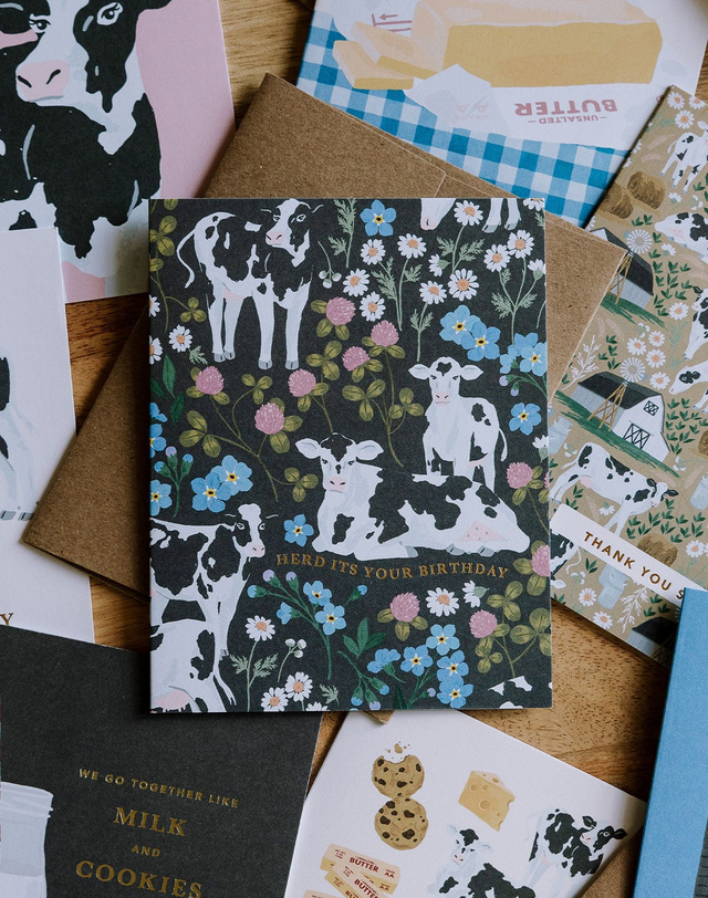 Herd It's Your Birthday Cow Greeting Card, 1 of 4