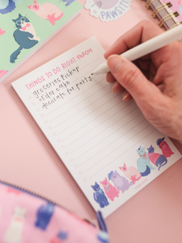 Things To Do Right Meow Cool Cats 4×6 To Do Notepad, 2 of 3