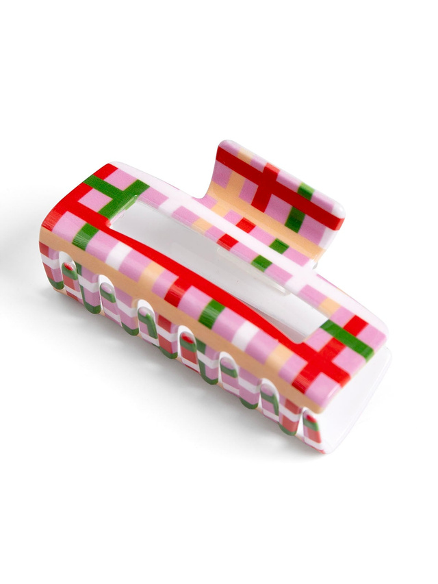 Plaid Christmas Claw Hair Clip, 3 of 6