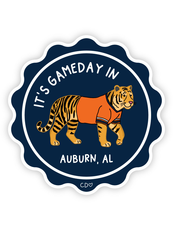 Auburn Football Game Day Mascot Decal Sticker, 2 of 4