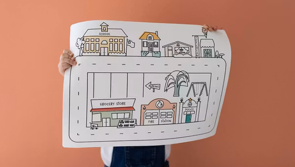 Mini Modern City Play Mat, 3 of 7