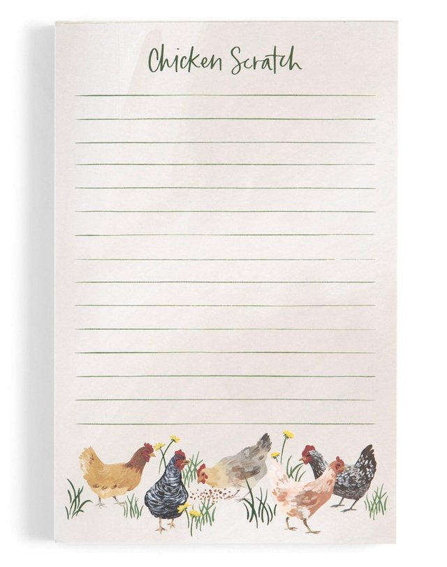 Chicken Scratch 4×6 Lined Notepad, 3 of 3