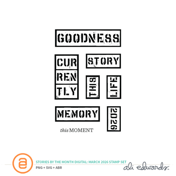 March 2026 3×4 Digital Stamp Set, 1 of 1