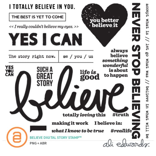Believe Digital Story Stamp™, 1 of 1