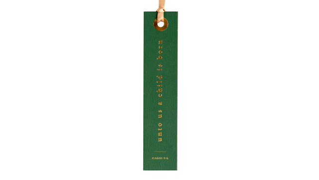 Unto Us A Child Is Born Scripture Bookmark, 1 of 3