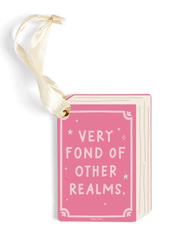 Very Fond of Other Realms Christmas Book Ornament, 1 of 1
