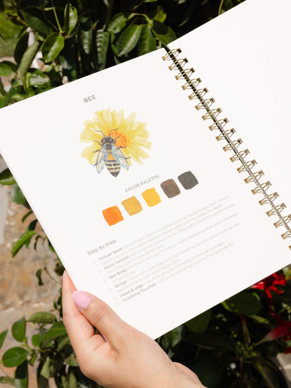 Flora & Fauna Learn-To-Paint Gouache Paint Book, 6 of 7
