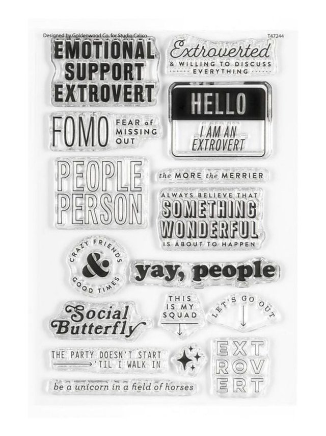 Stamp Set : 4×6 Extrovert, 1 of 3