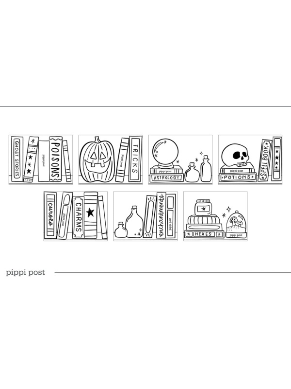 Halloween Digital Printable Coloring Pages, 1 of 1