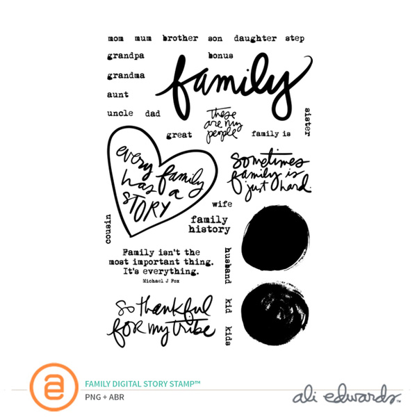 Family Digital Story Stamp™, 1 of 1