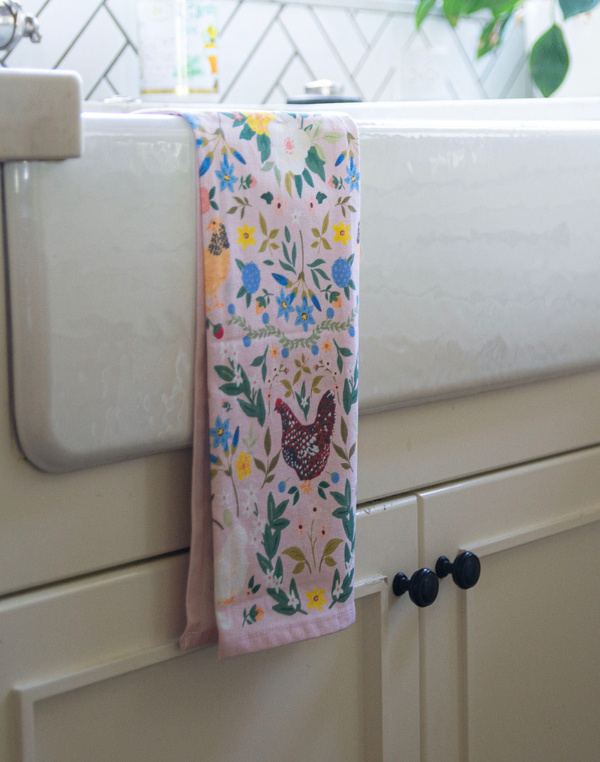 Chickens & Flowers Tea Towel, 2 of 7