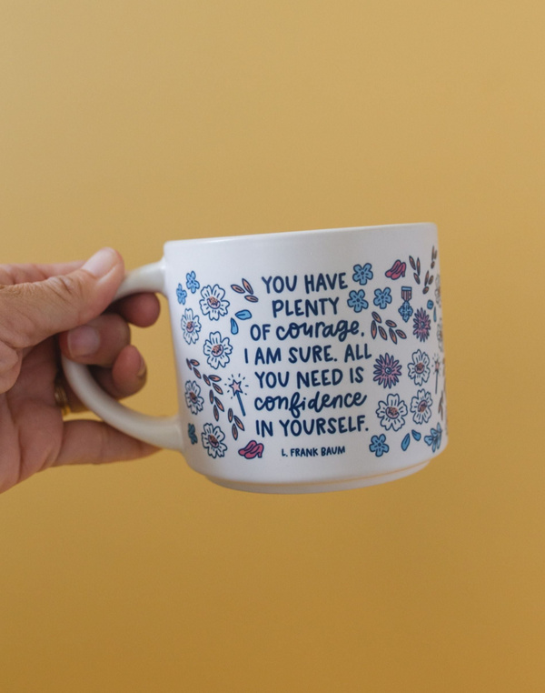 Plenty of Courage Wizard of Oz Large Ceramic Mug, 3 of 4