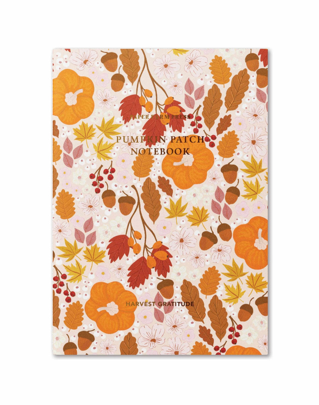 Harvest Gratitude Pumpkin Patch Stitched Notebook, 1 of 3