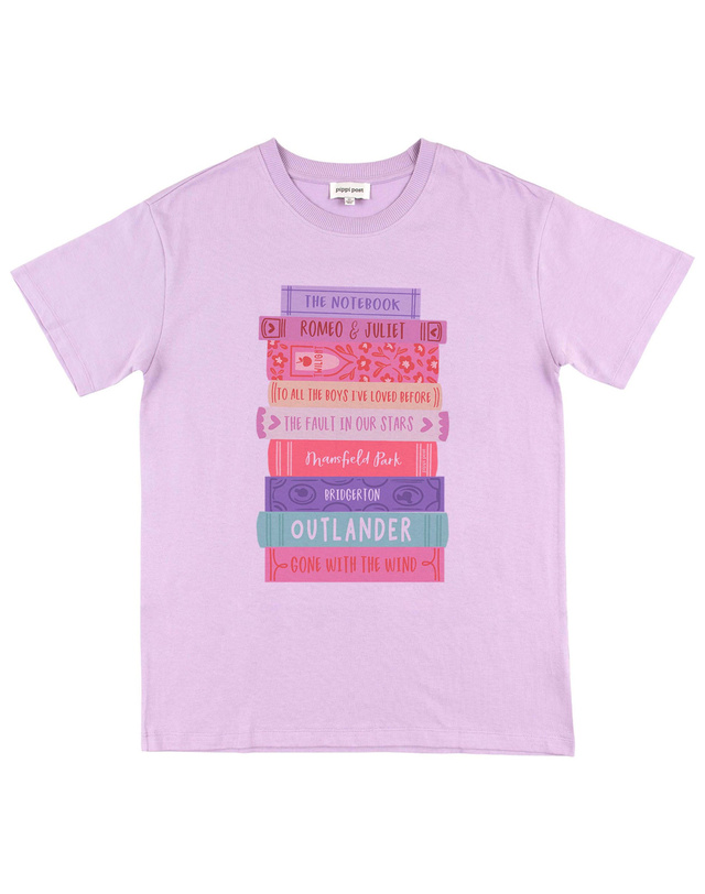 Romance Novels Book Stack Tee - Orchid, 3 of 3