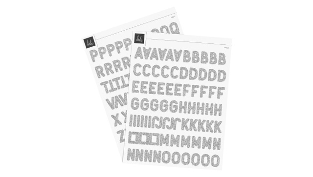 Weekender 6×8 Glitter Alphabet Stickers, 1 of 2