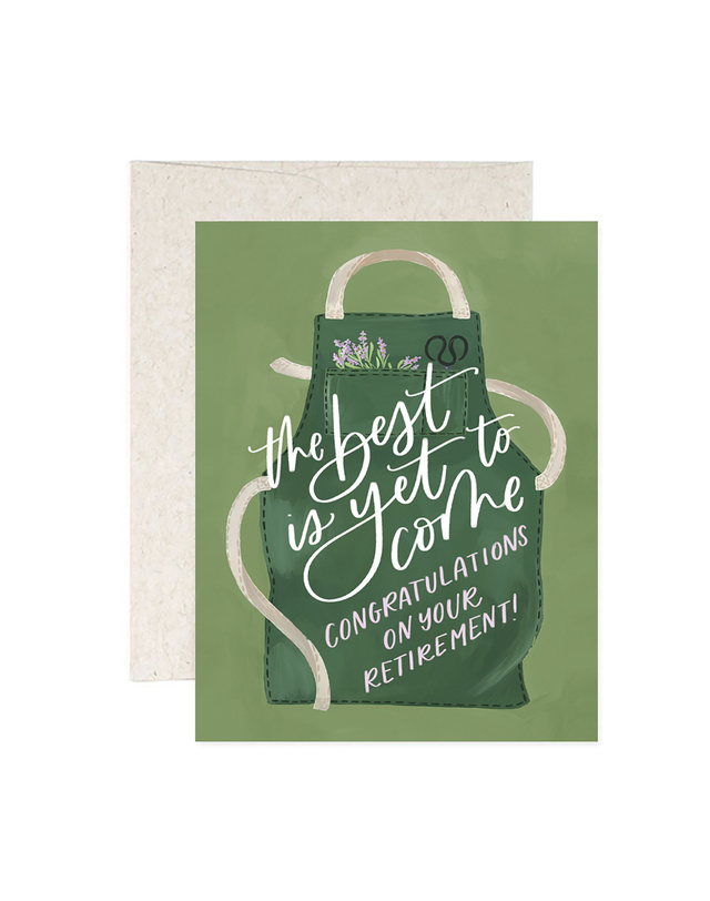 Retirement Apron Greeting Card, 1 of 1