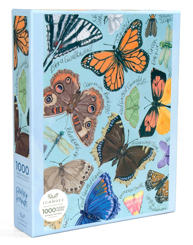 Flutter Friends - 1,000 Piece Jigsaw Puzzle, 1 of 8