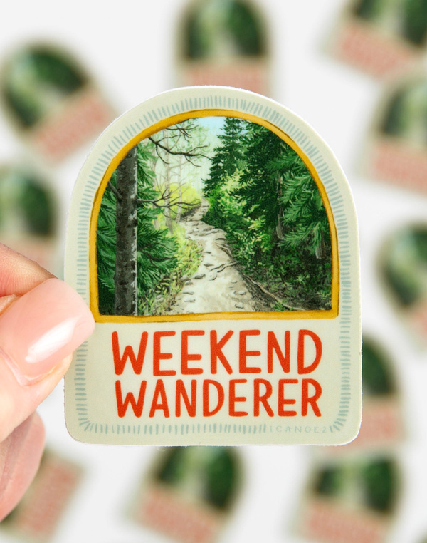 Weekend Wanderer Decal Sticker, 2 of 5