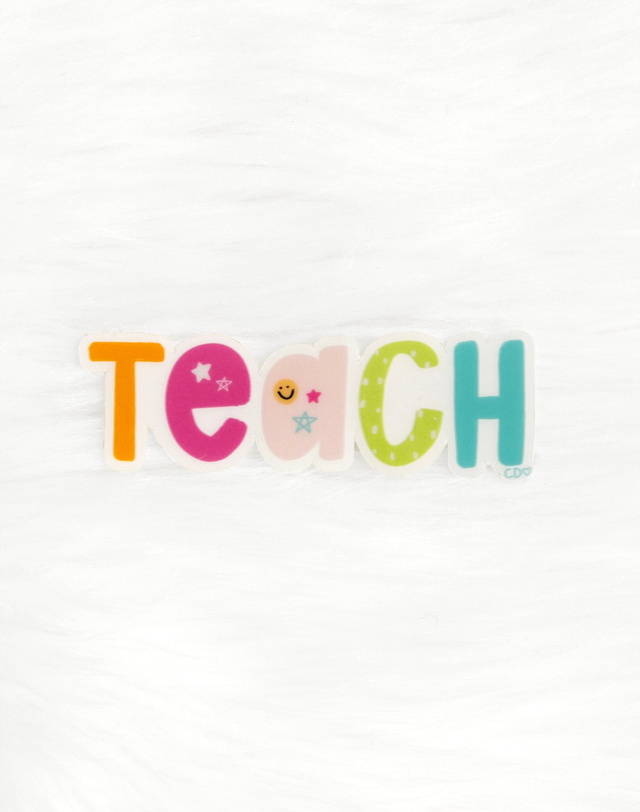 Teach Clear Decal Sticker, 2 of 3