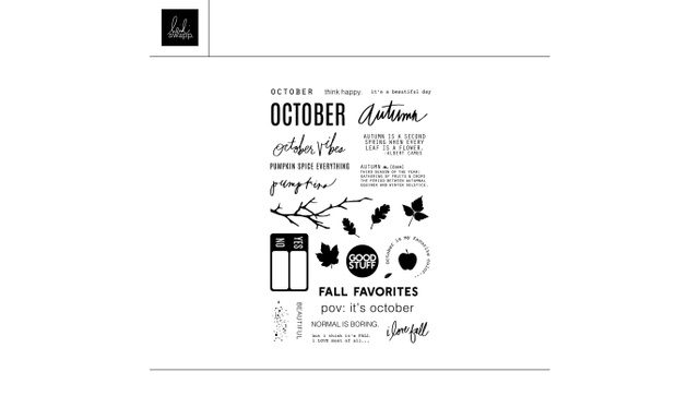 Digital October Captions Stamp Set, 1 of 1