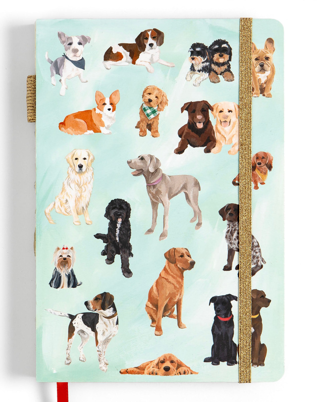 Furry Friends Dogs Lined Lay Flat Journal, 3 of 3