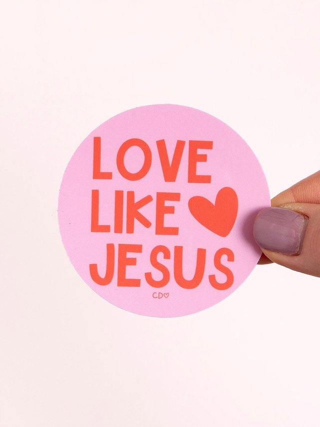 Love Like Jesus Decal Sticker, 1 of 4