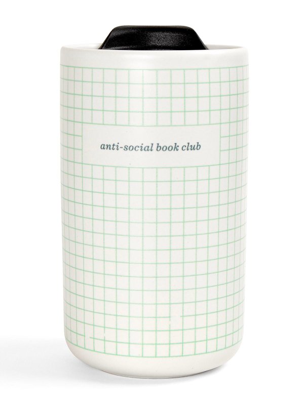 Anti Social Book Club 18oz Travel Ceramic Coffee Mug, 1 of 1
