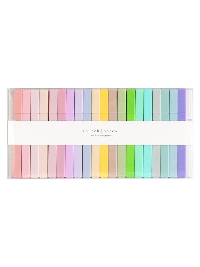 Faithful Highlights – Bible Study Highlighter Set of 20 Colors, 1 of 3