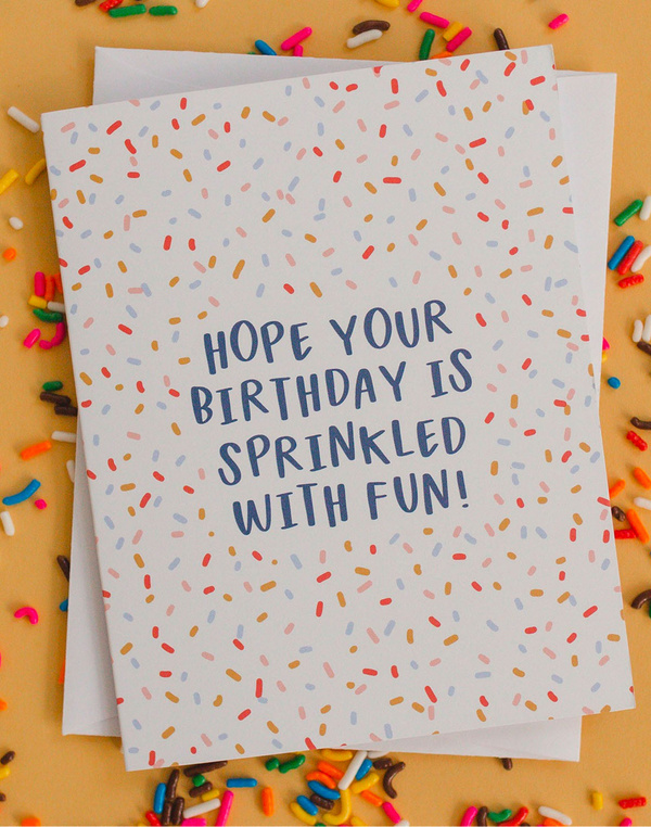 Sprinkled Birthday Greeting Card, 2 of 2