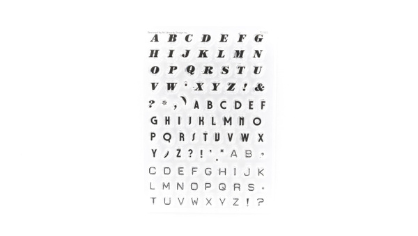 Stamp Set : 4×6 Week In The Life Alphabet, 1 of 2