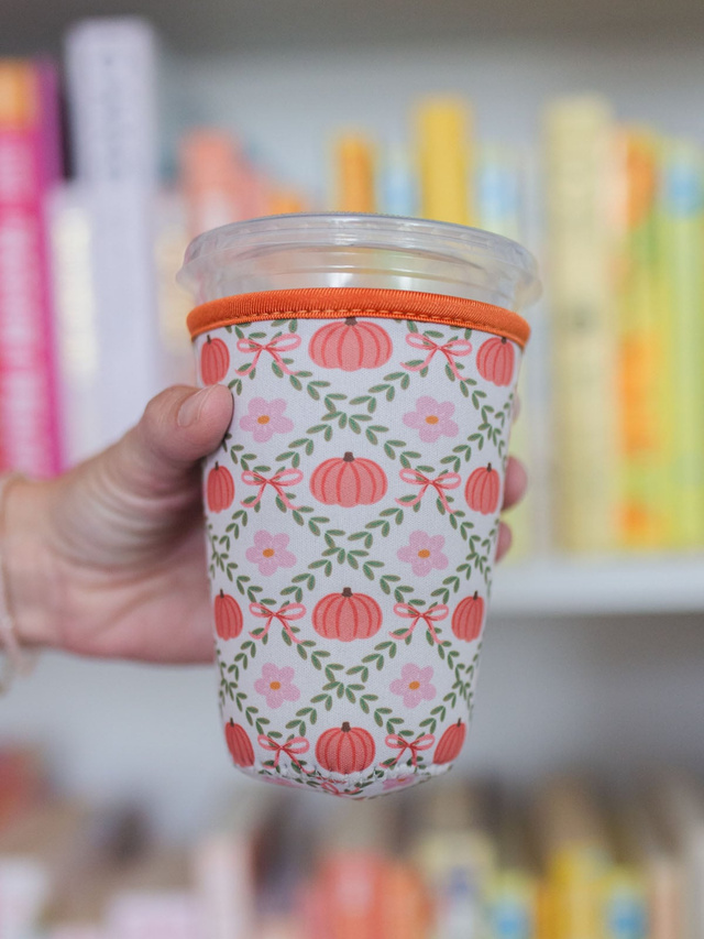 Pumpkins & Florals Fall Drink Sleeve, 2 of 5