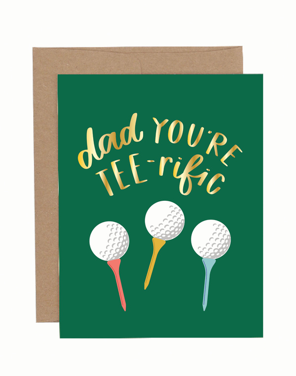 Dad You're Tee-rific Greeting Card, 1 of 1