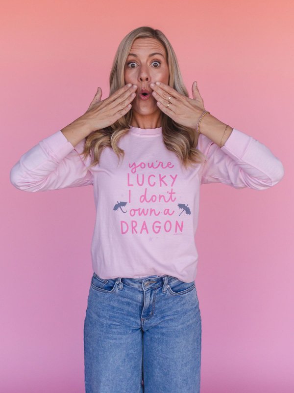 You're Lucky I Don't Own A Dragon Long-Sleeve Tee - Blossom, 2 of 4
