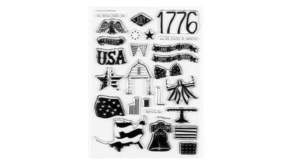 Stamp Set : 6×8 I Love America , 1 of 3